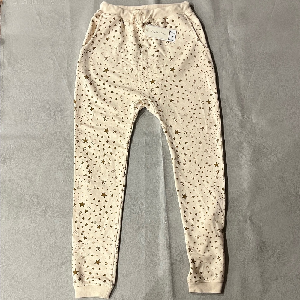 NWT Rylee + Cru Cream Starburst Sweatpants